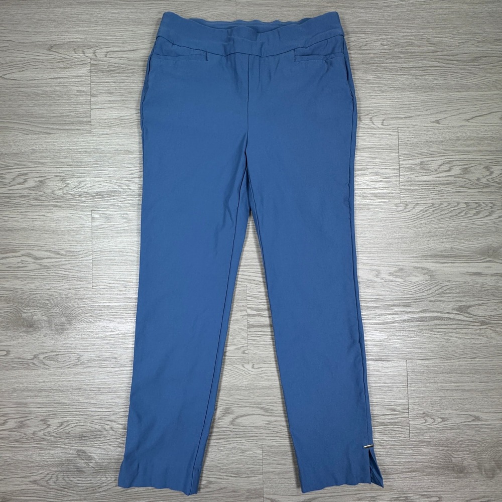 Chico's Women's Pants Brigitte So Slimming Ankle Blue Size 00R US 2 Pull On Slim